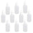 Crofta 10pcs 20ml Empty Plastic Squeezable Dropper Bottles for Eye Drops Lab Liquid