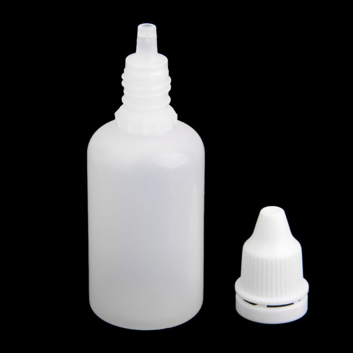 Crofta 10pcs 30ml Empty Plastic Squeezable Dropper Bottles for Eye Drops Lab Liquid