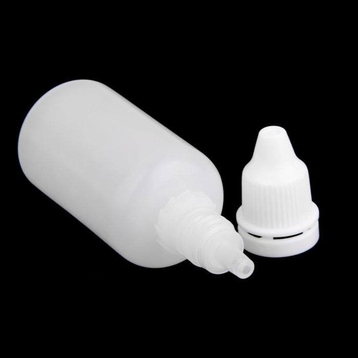 Crofta 10pcs 30ml Empty Plastic Squeezable Dropper Bottles for Eye Drops Lab Liquid