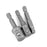 Crofta 3Pcs Hex Drive Power Drill Socket Extension Bit Adaptor Set 1/4" 3/8" 1/2"