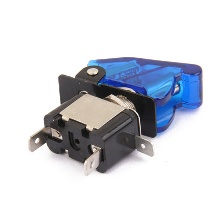 Crofta 12V 20A Car Auto Cover Blue LED SPST Toggle Rocker Switch Control On/Off