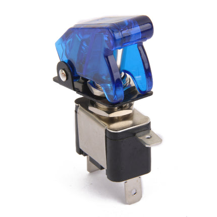 Crofta 12V 20A Car Auto Cover Blue LED SPST Toggle Rocker Switch Control On/Off