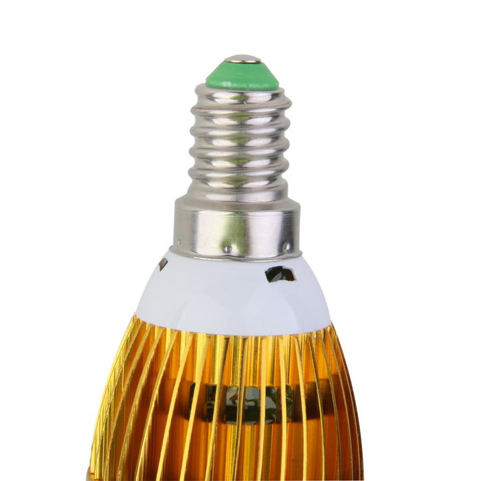 110V Dimmable E14 3W Warm White LED Candlelight Flame Bulb Light Lamp 2700K