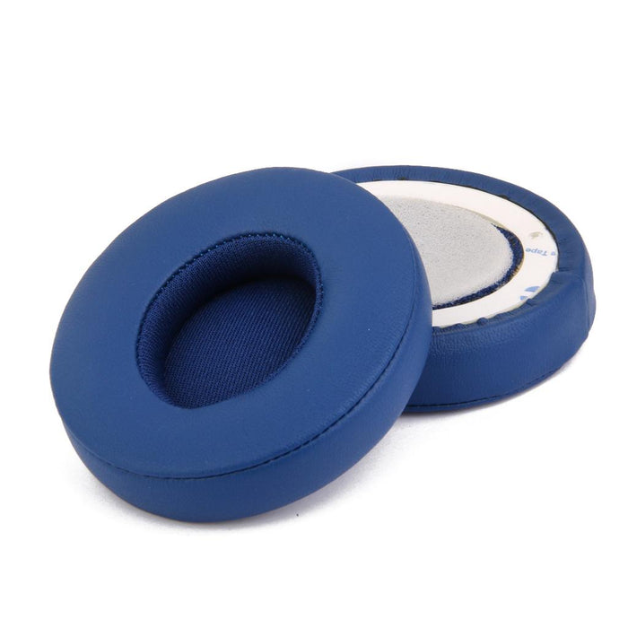 Crofta 1 Pair Protein Leather Replacement Ear Pads for Monster Beats SOLO 2.0 Blue