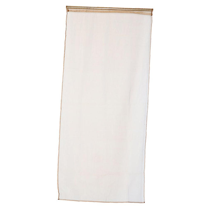 Crofta 100x200cm Window Door Curtain Panel Drape Tulle Room Balcony Divider -Coffee