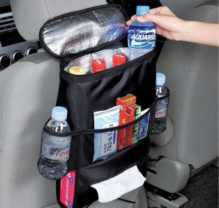 Crofta 2 Piece Car Back Seat Tidy Multi Pocket Hanging Storage Bag Organiser Holder