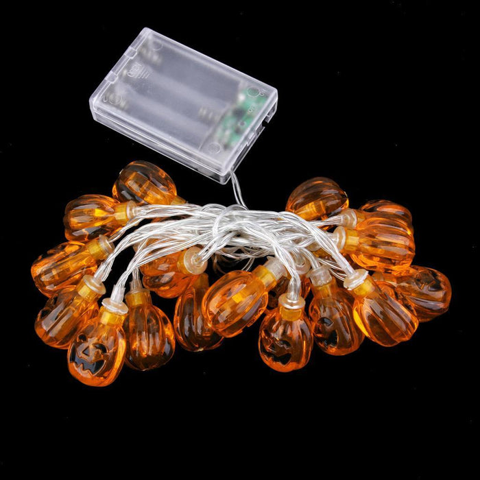 20-LED 86inch Battery Operated Diwali Decor Pumpkin String Lamp Fairy Light