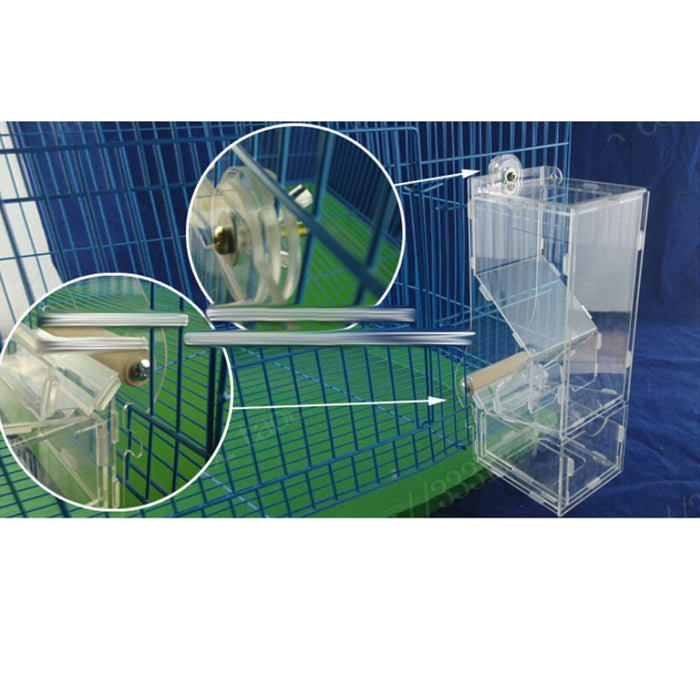 Crofta Pet Treat Foraging Toys Hunt Parrot Bird Cage Feeder Budgie M Single Hopper