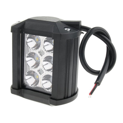 Crofta Waterproof 18W 4 inch 6500K LED Work Light Aluminum Housing Bracket