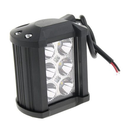 Crofta Waterproof 18W 4 inch 6500K LED Work Light Aluminum Housing Bracket