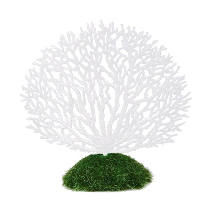 Crofta Aquarium Fish Tank Artificial Coral Ornament Underwater Plants Decorate WHT