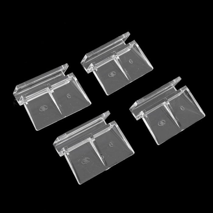 Crofta PACK OF 12 AQUARIUM FISH TANK CLIP GLASS COVER HOLDERS FITS TANK GLASS UP TO 6mm THICKNESS