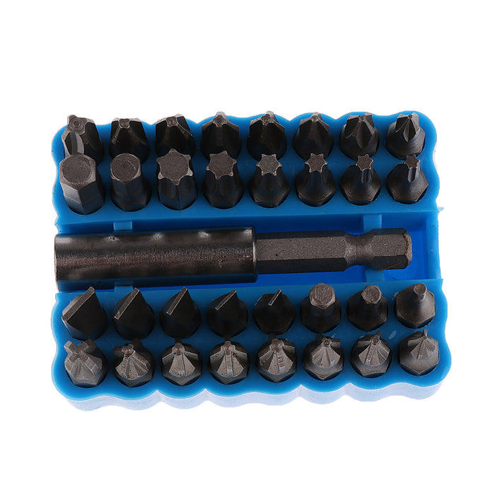 Crofta 33pcs Screwdriver Drill Tool Set Screw Driver Bits Hex Torx Pozi Phillips Flat Head