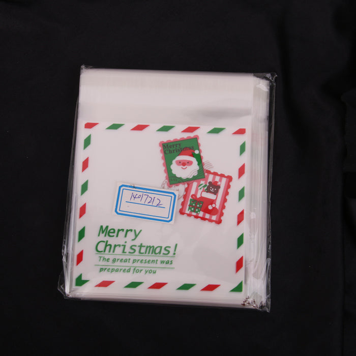 100x Cookie Biscuit Snack Candy Christmas Party Gift Packaging Bags Envelope