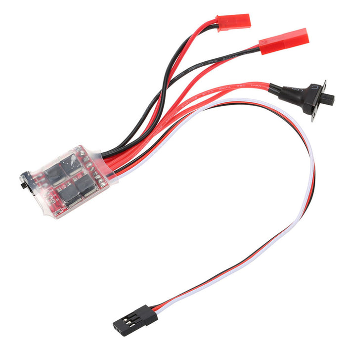 Crofta 10A Brushed ESC Speed Controller With Brake For 1/16 1/18 1/24 RC Car Boat