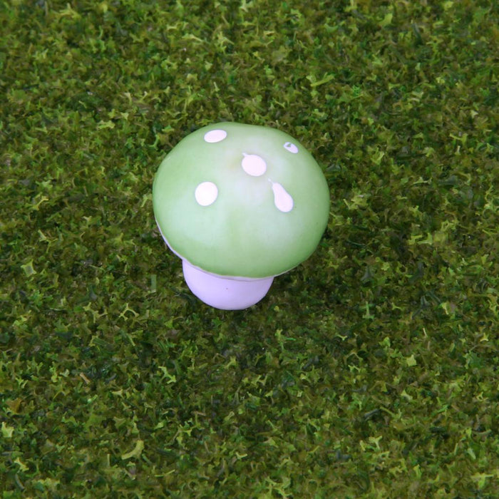 Crofta 100pcs Miniature Dollhouse Fairy Garden Landscape Foam Mushroom - Green