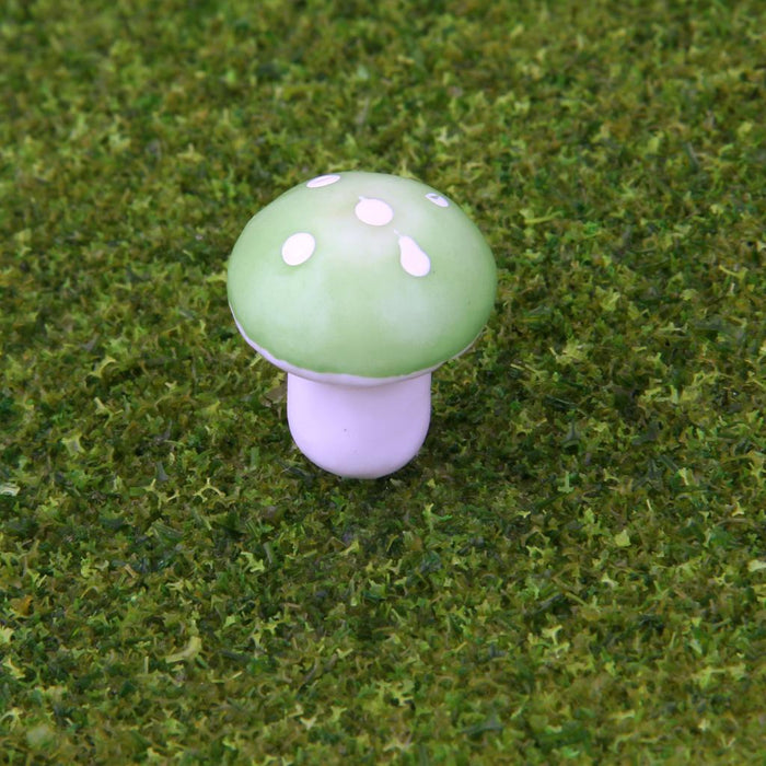 Crofta 100pcs Miniature Dollhouse Fairy Garden Landscape Foam Mushroom - Green