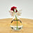 Crofta Angel Shape Glass Wall Hanging Vase Bottle Plant Flower Home Decor