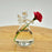 Crofta Angel Shape Glass Wall Hanging Vase Bottle Plant Flower Home Decor