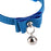 Crofta Adjustable Pet Kitten Cat Puppy Safety Collar Bell Buckle Neck Strap Blue