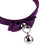 Crofta Adjustable Pet Kitten Cat Puppy Safety Collar Bell Buckle Neck Strap Purple