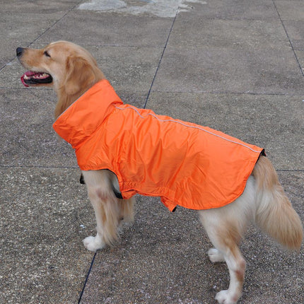 Crofta Waterproof Pet Dog Waistcoat Jacket Fleece Lined Raincoat Clothes XS Orange