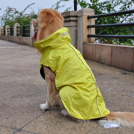 Crofta Waterproof Pet Dog Waistcoat Jacket Fleece Lined Raincoat Clothes XS Yellow