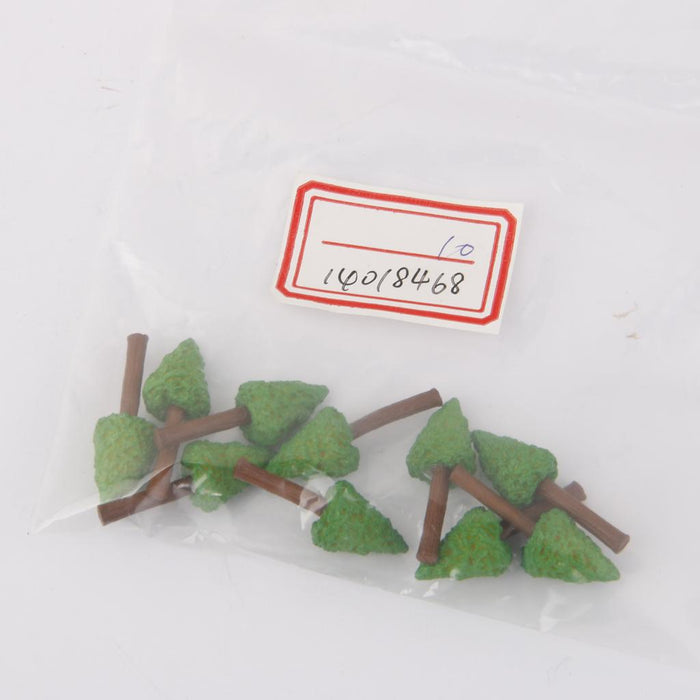 Crofta 10pcs Miniature Dollhouse Fairy Garden Resin Landscape Small Trees Decor