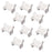 Crofta 10pcs Miniature Dollhouse Fairy Garden Landscape White Floral Bench Decor