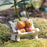 Crofta 10pcs Miniature Dollhouse Fairy Garden Landscape White Floral Bench Decor