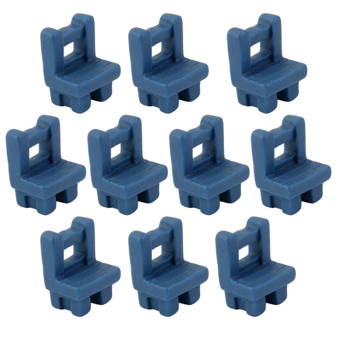 Crofta 10pcs Miniature Dollhouse Fairy Garden Resin Landscape Blue Chair Decor