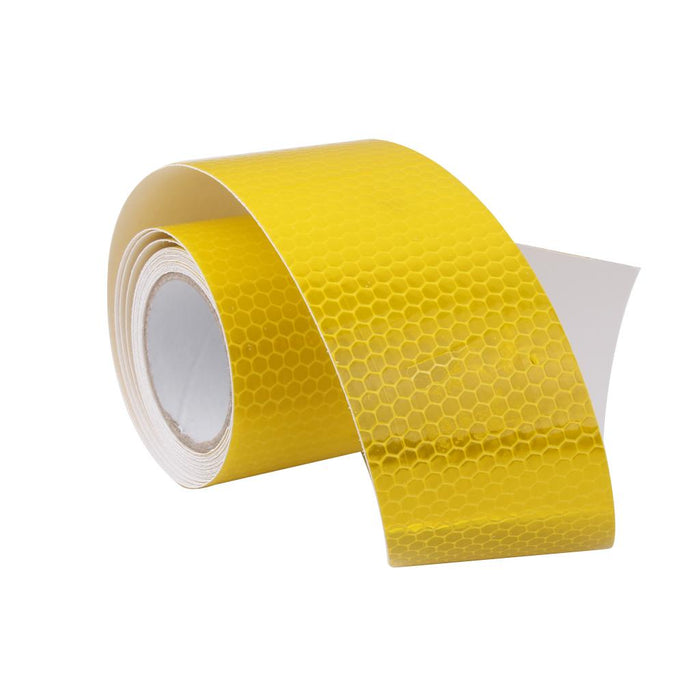 Crofta Yellow High Intensity Reflective Tape Sticker Self Adhesive Vinyl 5cm*3m