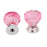 Crofta 10Pieces Pink Drawer Pull Knobs Cabinet Dresser Cupboard Bin Handle Decoration  For Furniture Drawers