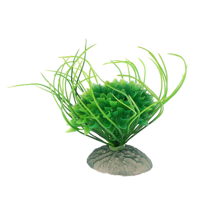 Crofta Artificial Plastic Water Seaweed Plant Grass Fish Tank Aquarium Decor Green