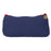 Crofta Flower Canvas Pencil Case Cosmetic Makeup Pouch Zipper Bag Purse Dark Blue