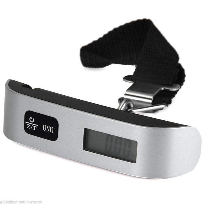 Crofta 50kg/10g Portable LCD Digital Hanging Luggage Scale Travel Electronic Weight