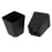 Crofta Pack of 50pcs Black Plastic Mini Flower Grow Pots Nursery Plant Containers 7cm*7cm