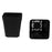 Crofta Pack of 50pcs Black Plastic Mini Flower Grow Pots Nursery Plant Containers 7cm*7cm