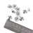 Crofta 10Pcs A2 M6 Stainless Steel Metric Serrated Flange Nuts Fit Bolt Screws