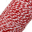 Crofta 100M Wrap Gift Cotton Rope Ribbon Twine Rope Cord String Red, White