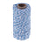 Crofta 100M Wrap Gift Cotton Rope Ribbon Twine Rope Cord String Sky Blue, White