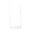 Crofta Rectangle Hanging Glass Flower Vase Bottle Hydroponic Terrarium Container