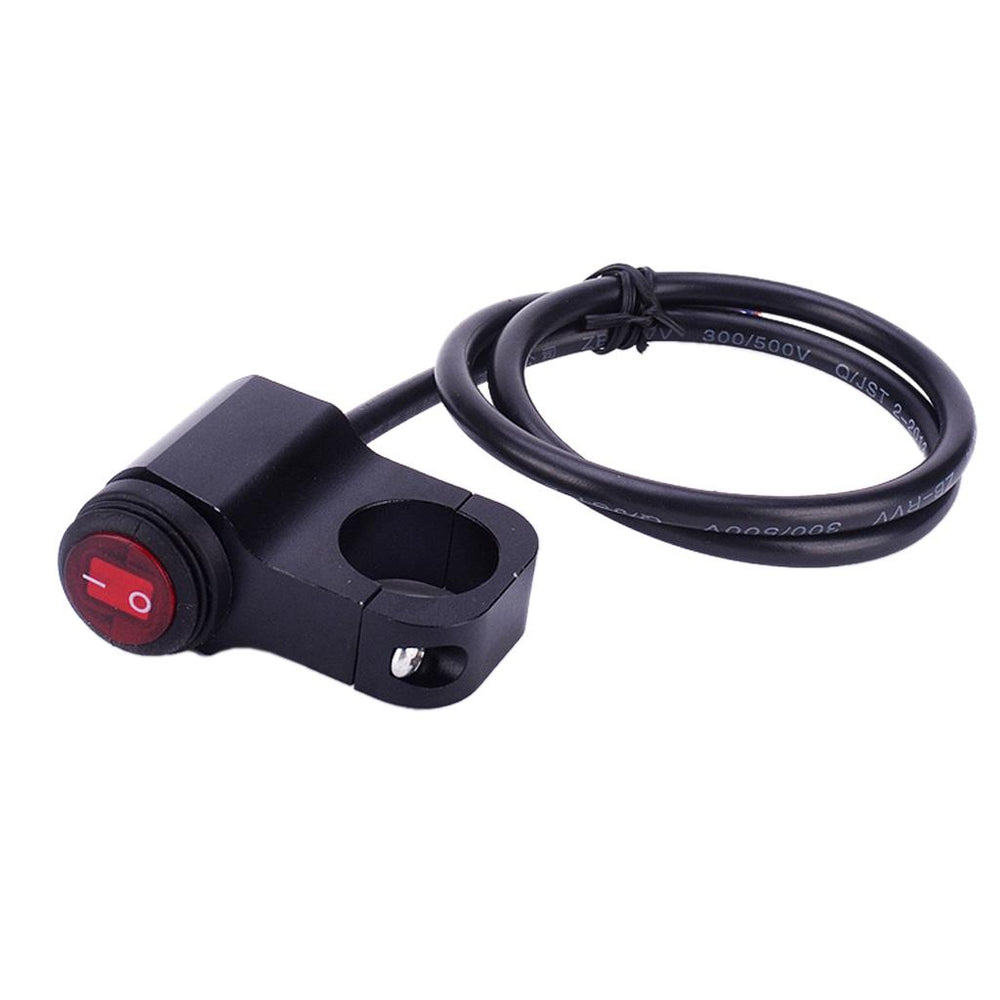 Crofta Motorcycle Handlebar Spot Lamp Headlight On Off Switch with indicator light