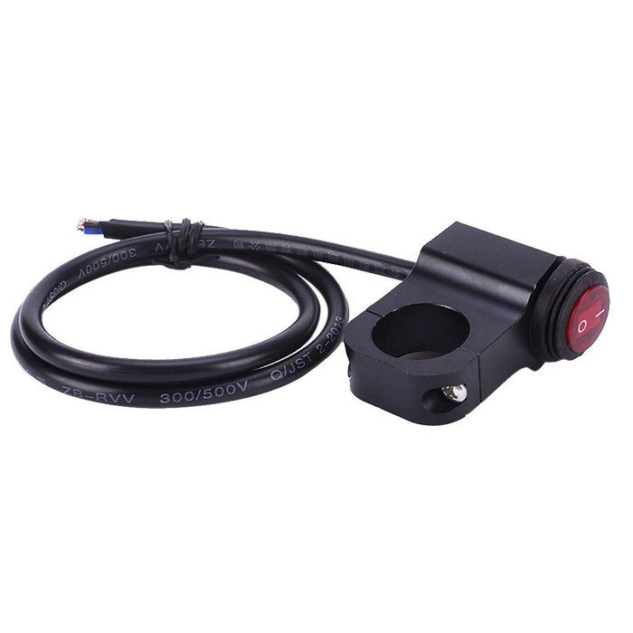 Crofta Motorcycle Handlebar Spot Lamp Headlight On Off Switch with indicator light