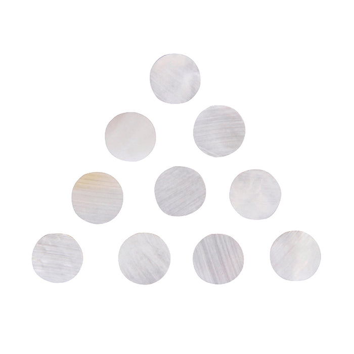 Crofta 10pcs 6.2mm Mother of Pearl Dots for Guitar Fingerboard White