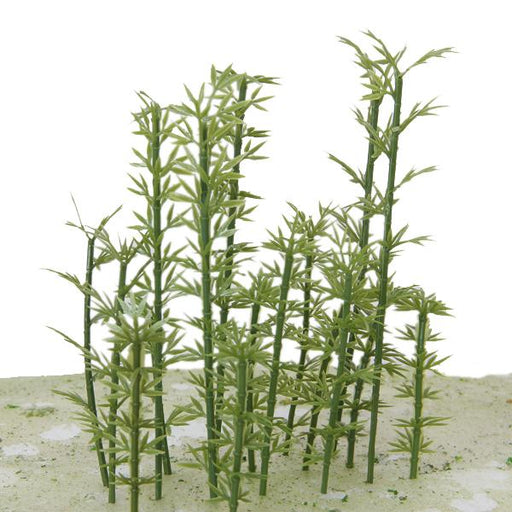 Crofta 100Pcs 4 Scales Plastic Model Bamboo Trees Green New