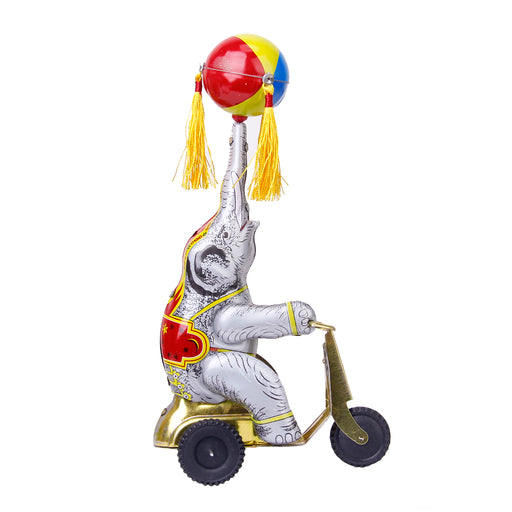 Crofta Wind-up Toy Elephant Play Ball On Tricycle