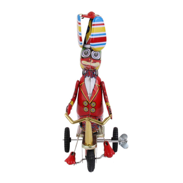 Wind Up Circus Duck on Tricycle Clockwork Kids Toy Collectible