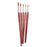 6pcs Assorted Size Artist Painting Round Tip Nylon Brushes-Dark Red