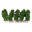 20pcs Mix Size Model Trees Deep Green For N HO Scale Layout Diorama Scenery